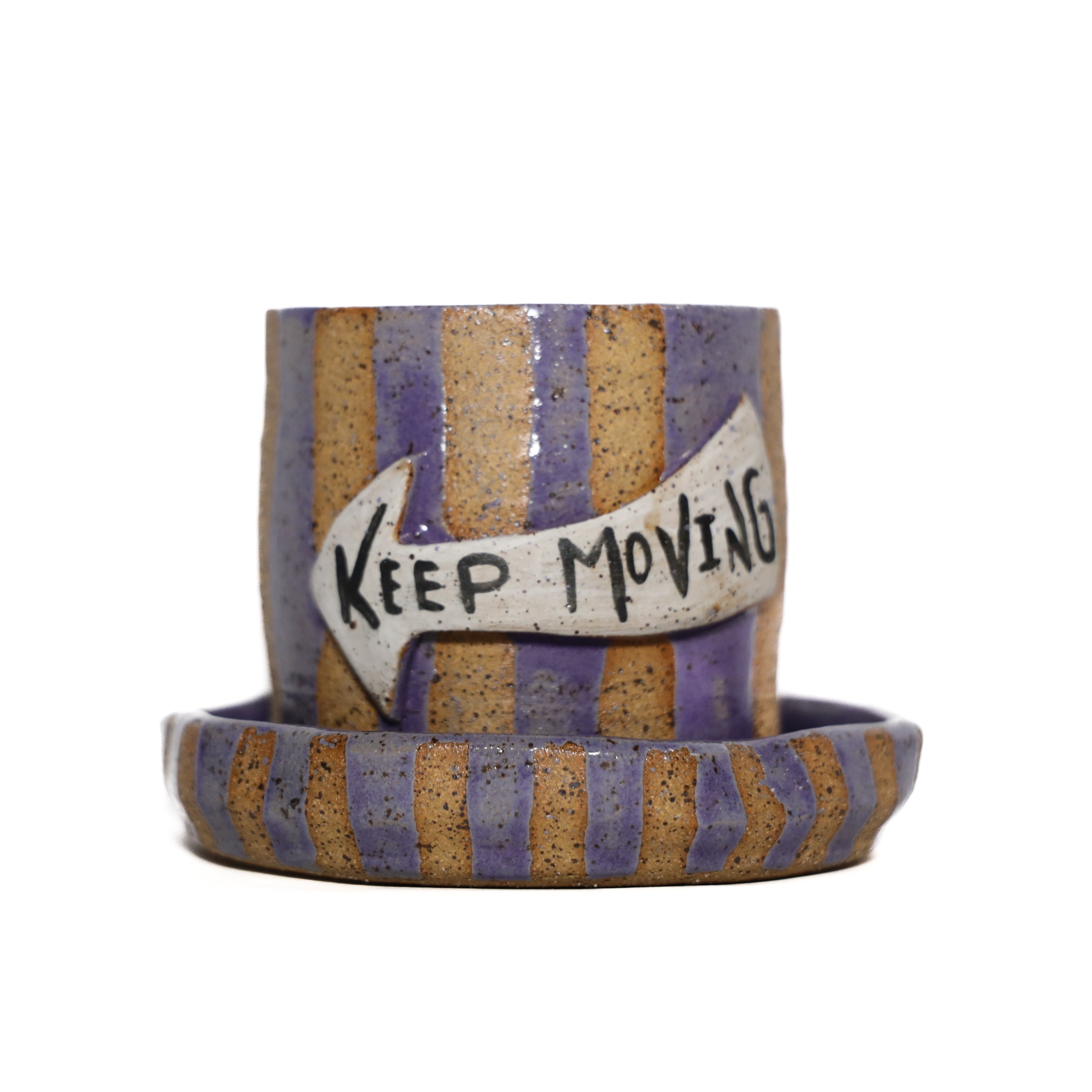 Keep Moving cup and saucer