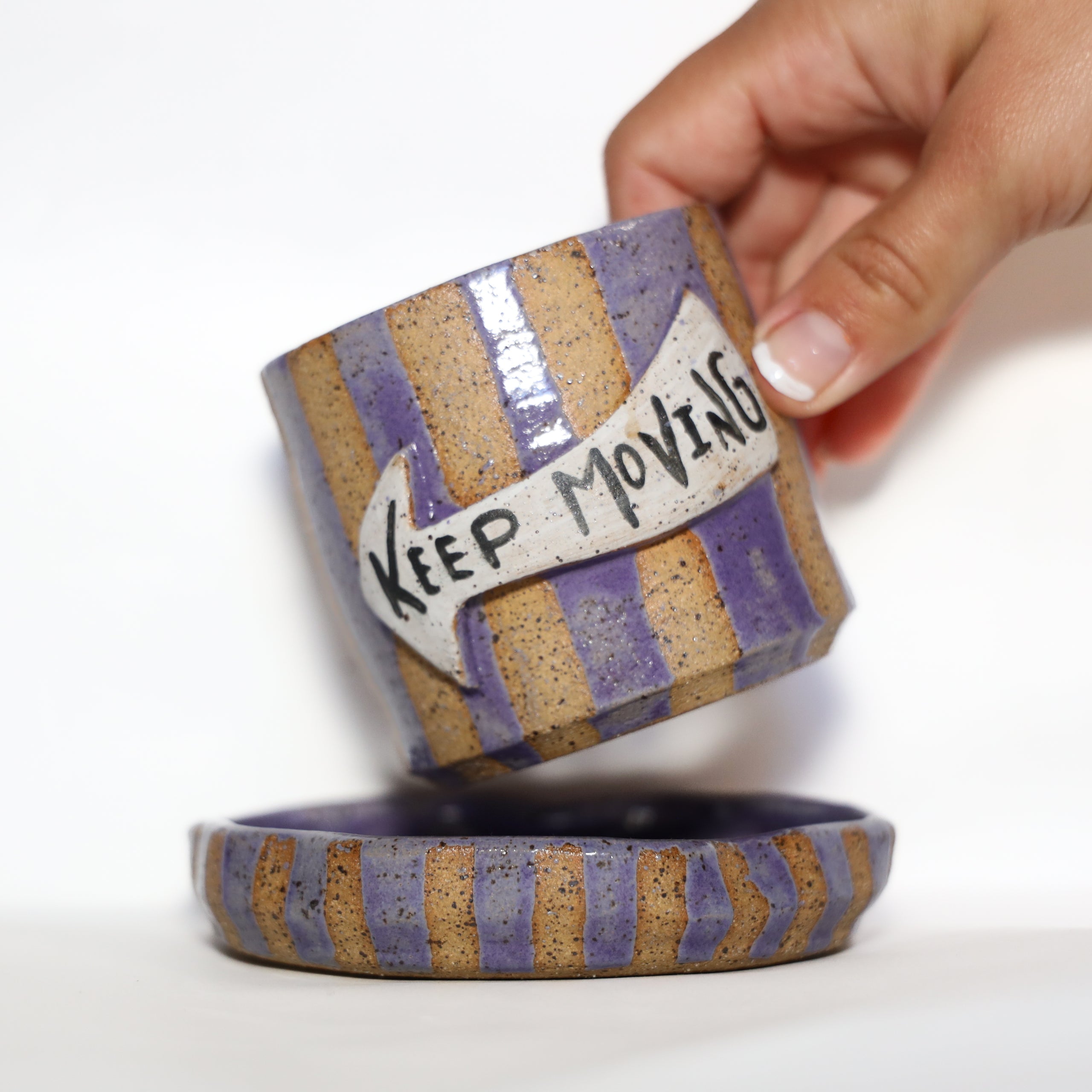 Keep Moving cup and saucer