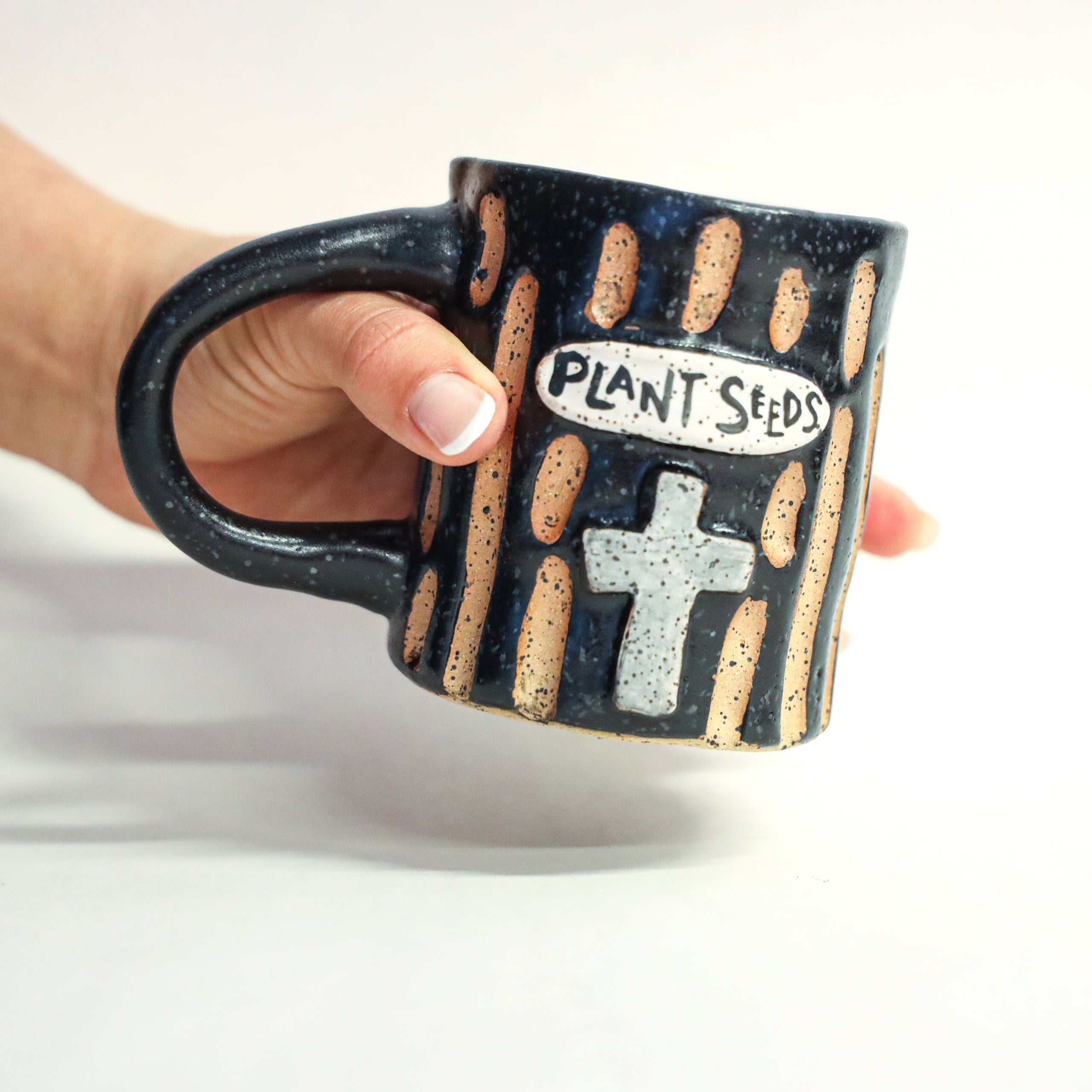 Plant Seeds Cross mug