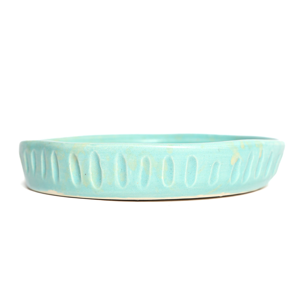 TEAL WAVY PLATE