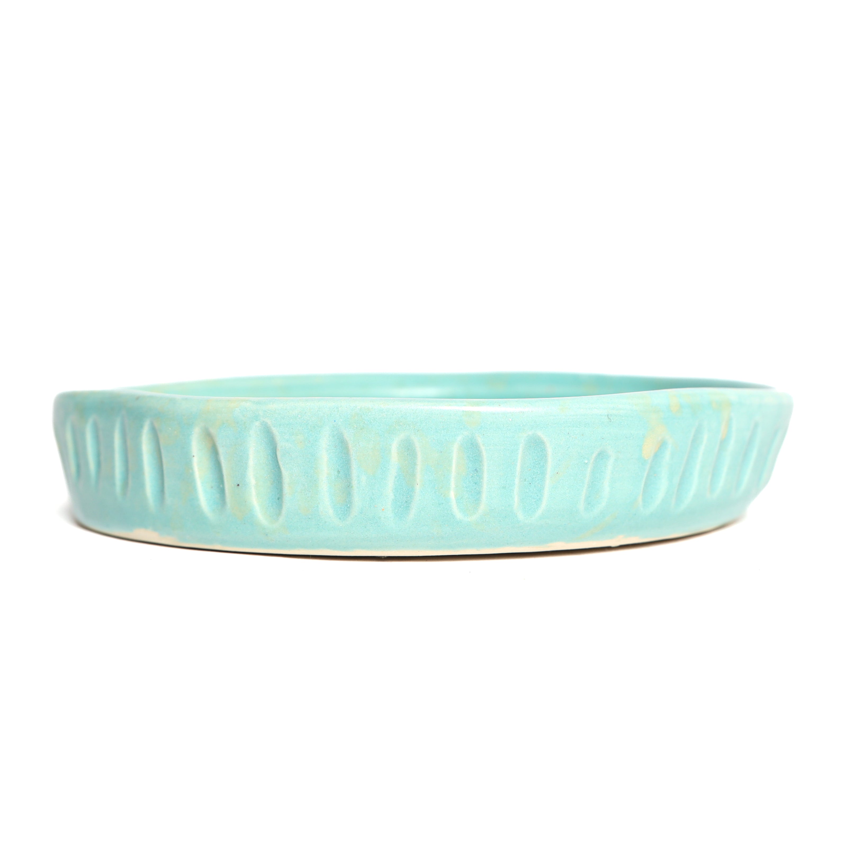TEAL WAVY PLATE